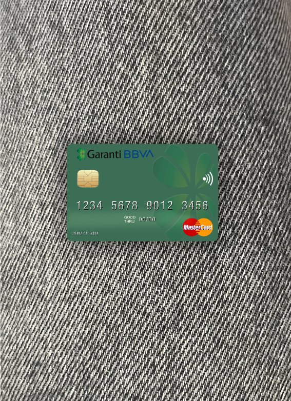 Download Romania Garanti BBVA mastercard photolook front Photoshop template